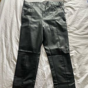 Zara leather leggings